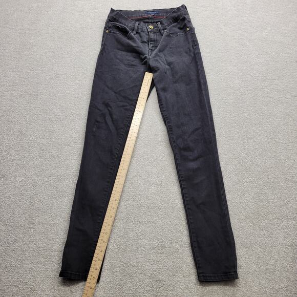 Tommy Hilfiger Womens Size 2 Greenwich Skinny Jeans Black Washed - Picture 4 of 9